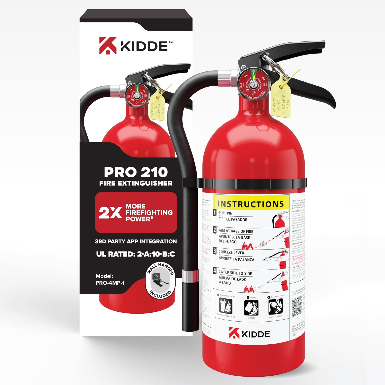 Kidde Commercial-Grade Fire Extinguisher for Office, Schools, Rechargeable, Kidde Commercial-Grade Fire Extinguisher for Office, Schools, Rechargeable,