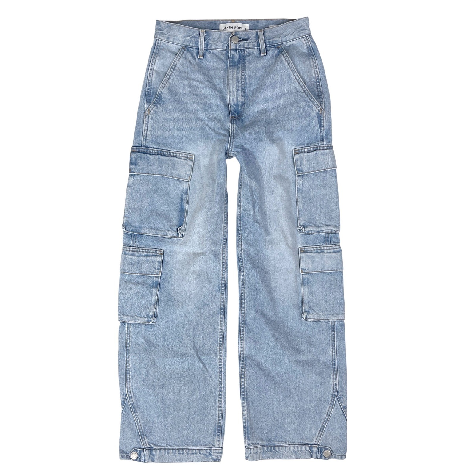 Aritzia Denim Forum 90s Millie Hi-Rise Cargo Jeans 25 Wide Leg Baggy Coastal Y2K