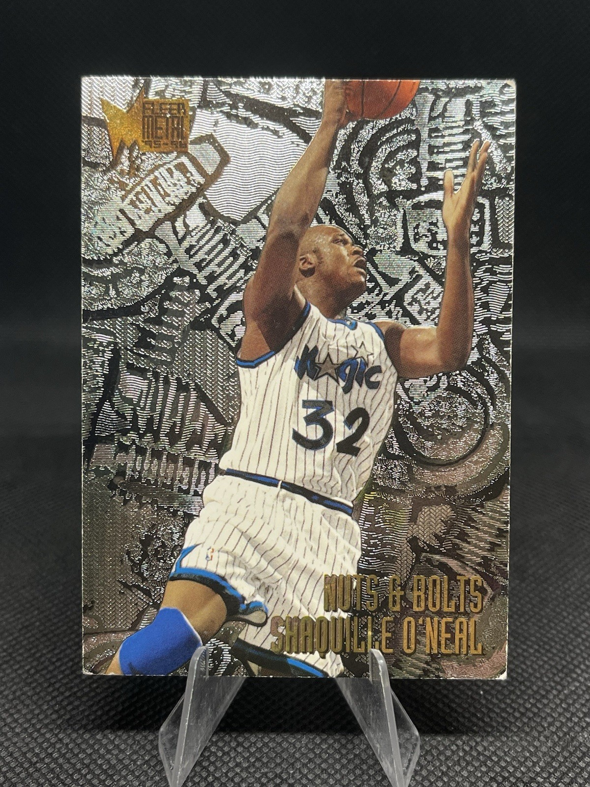 1995-96 Fleer Metal Nuts & Bolts 215 Shaquille O'Neal Orlando Magic