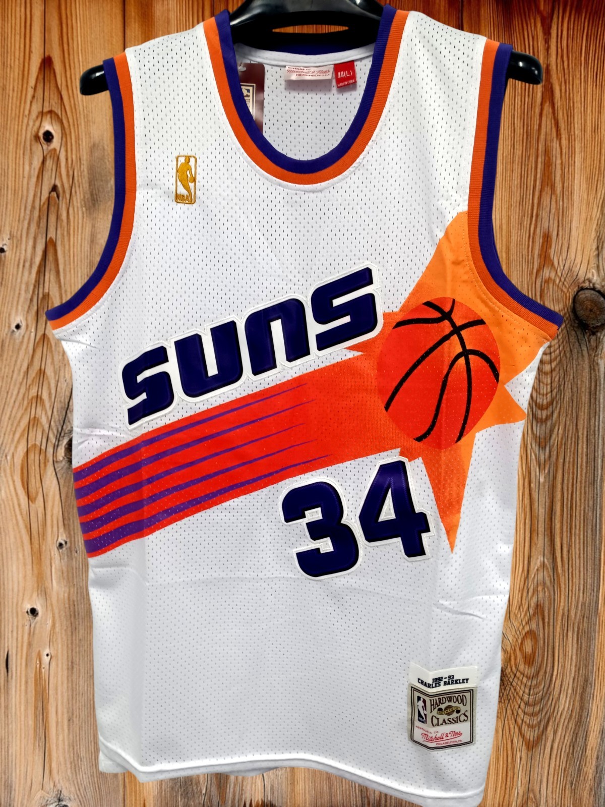 Phoenix Suns Jersey Charles Barkley #34 Throwback Jersey Men's White Phoenix Suns Jersey Charles Barkley #34 Throwback Jersey Men's White