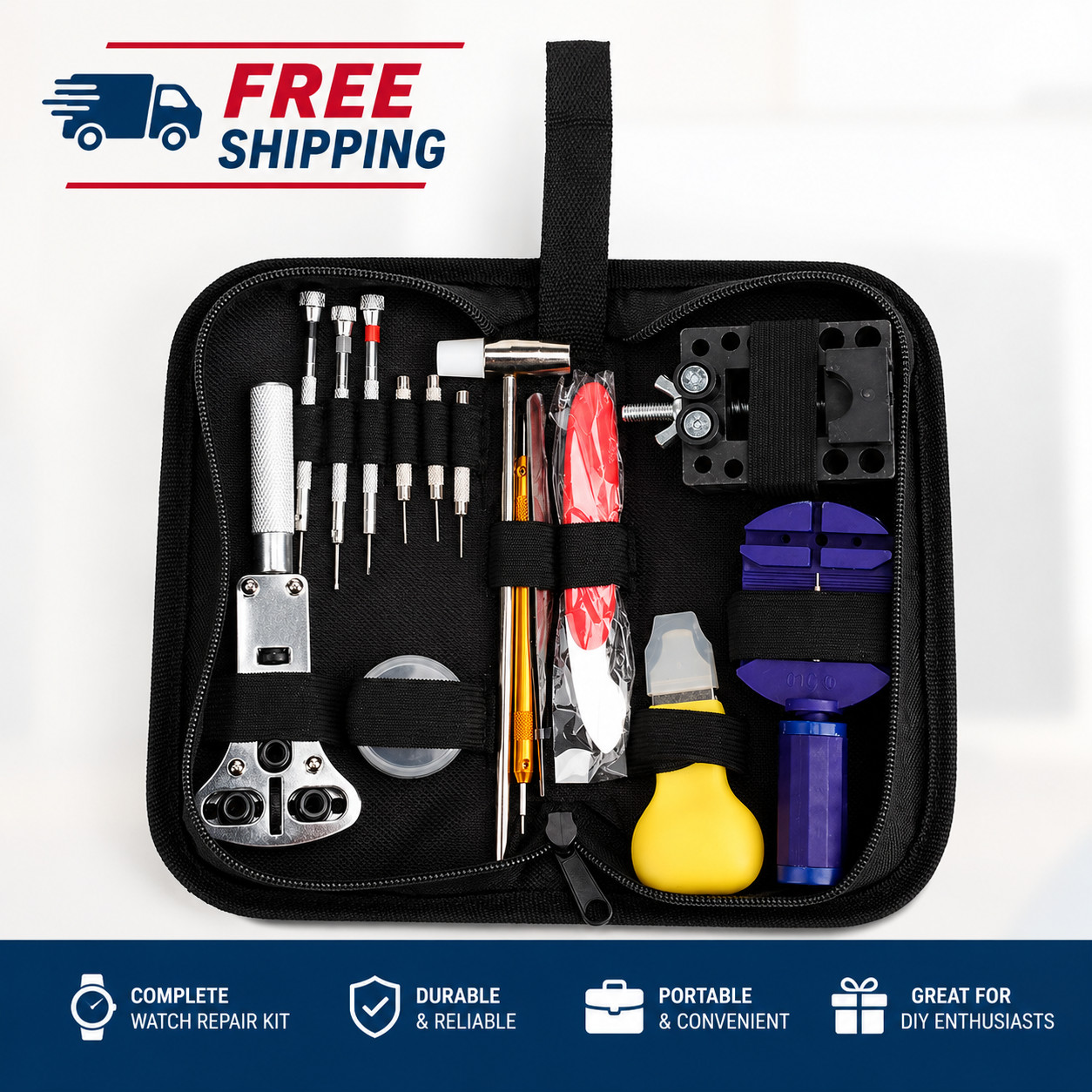147 Pcs Watch Repair Kit Watchmaker Back Case Remover Opener Link Pin Spring Bar 147 Pcs Watch Repair Kit Watchmaker Back Case Remover Opener Link Pin Spring Bar