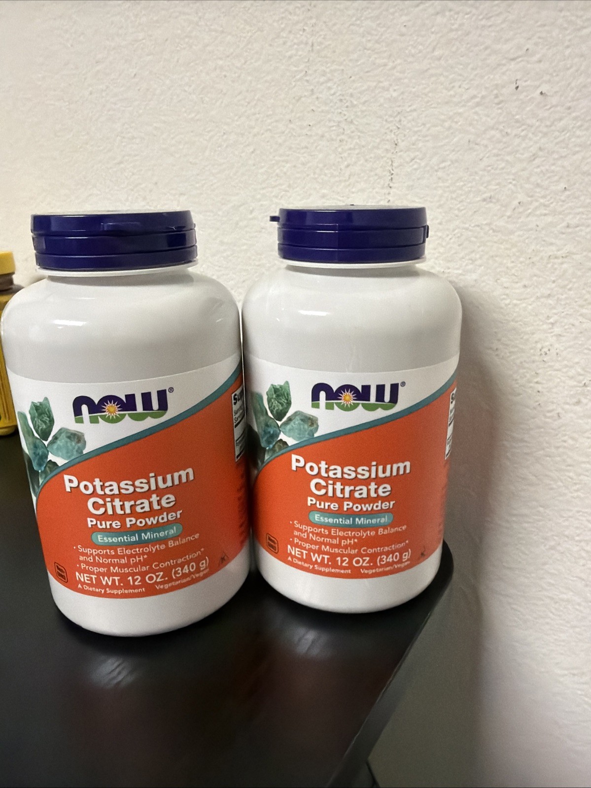 2x Now Foods Potassium Cirate 12oz/340g Exp:1/27
