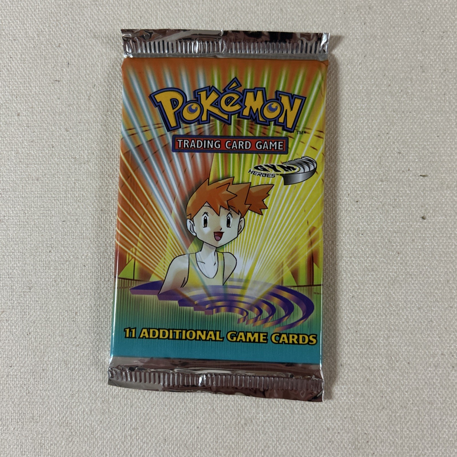 Wizards of the Coast Pokemon Gym Heroes Vintage Booster Pack Wizards of the Coast Pokemon Gym Heroes Vintage Booster Pack