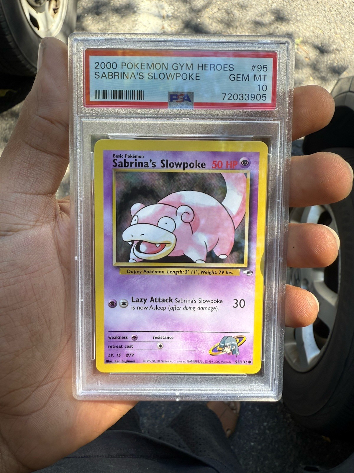 Sabrina\'s Slowpoke  95/132 PSA 10 2000 Pokemon Gym Heroes  POP 9
