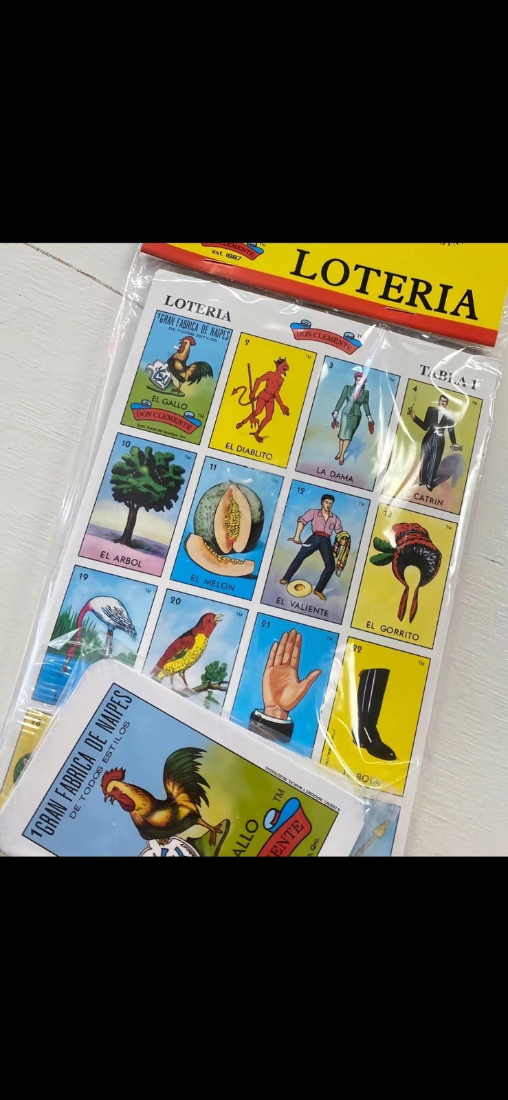 Don Clemente Loteria Spanish Non-Sport Card Lot El Gallo El Diablito