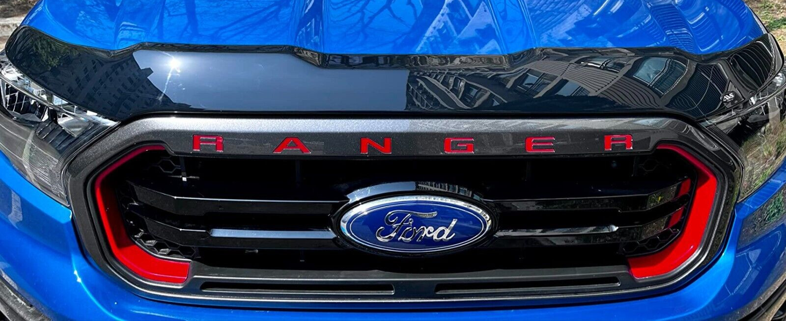 Husky Aeroskin Flat Hood Protector Bug Shield Deflector for 19-2023 Ford Ranger