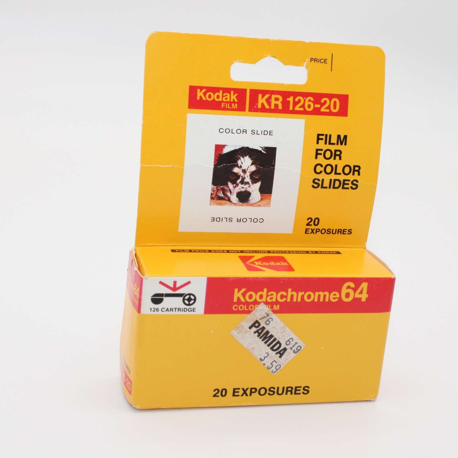 NIB Vtg Kodak Kodachrome 64 KR 126-20 Slide Film UNOPENED Box Process By 06/1982