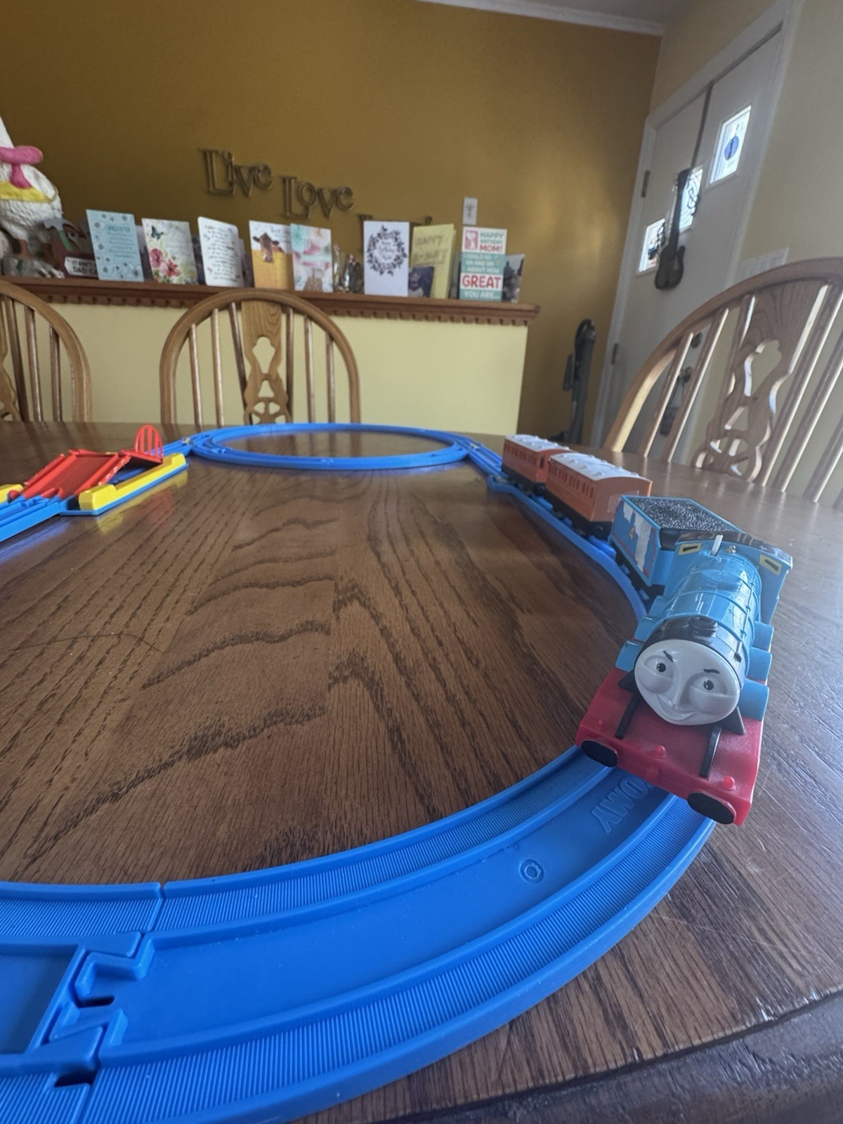 Tomy Trackmaster Thomas The Tank Engine Blue Track Working Engine 16 Tracks Good