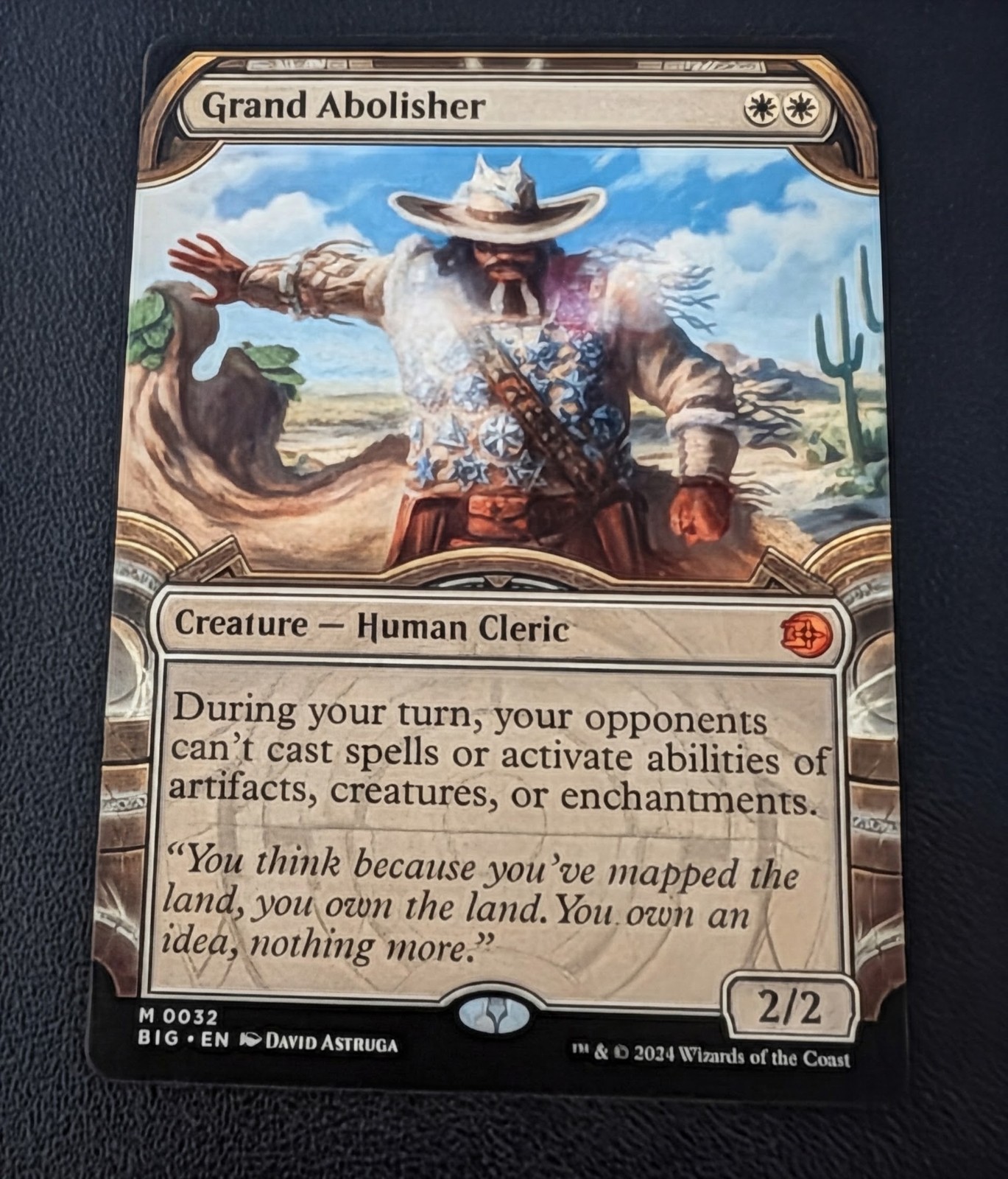 Wizards of the Coast Grand Abolisher Big Score OTJ Regular Full Art Mythic #0032 Wizards of the Coast Grand Abolisher Big Score OTJ Regular Full Art Mythic #0032