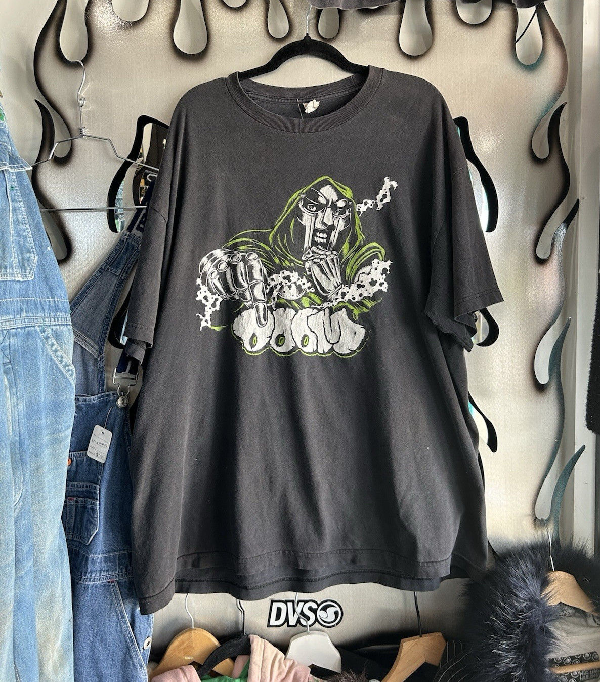 Vintage 2000s MF Doom Stone throws collab t shirt rap tee size xxl