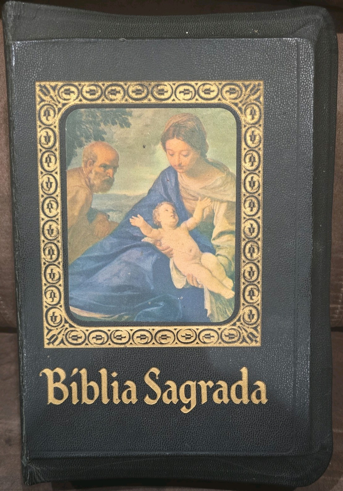 Vintage Portuguese Catholic Family Bible Sagrada Biblia Edicion Barsa 