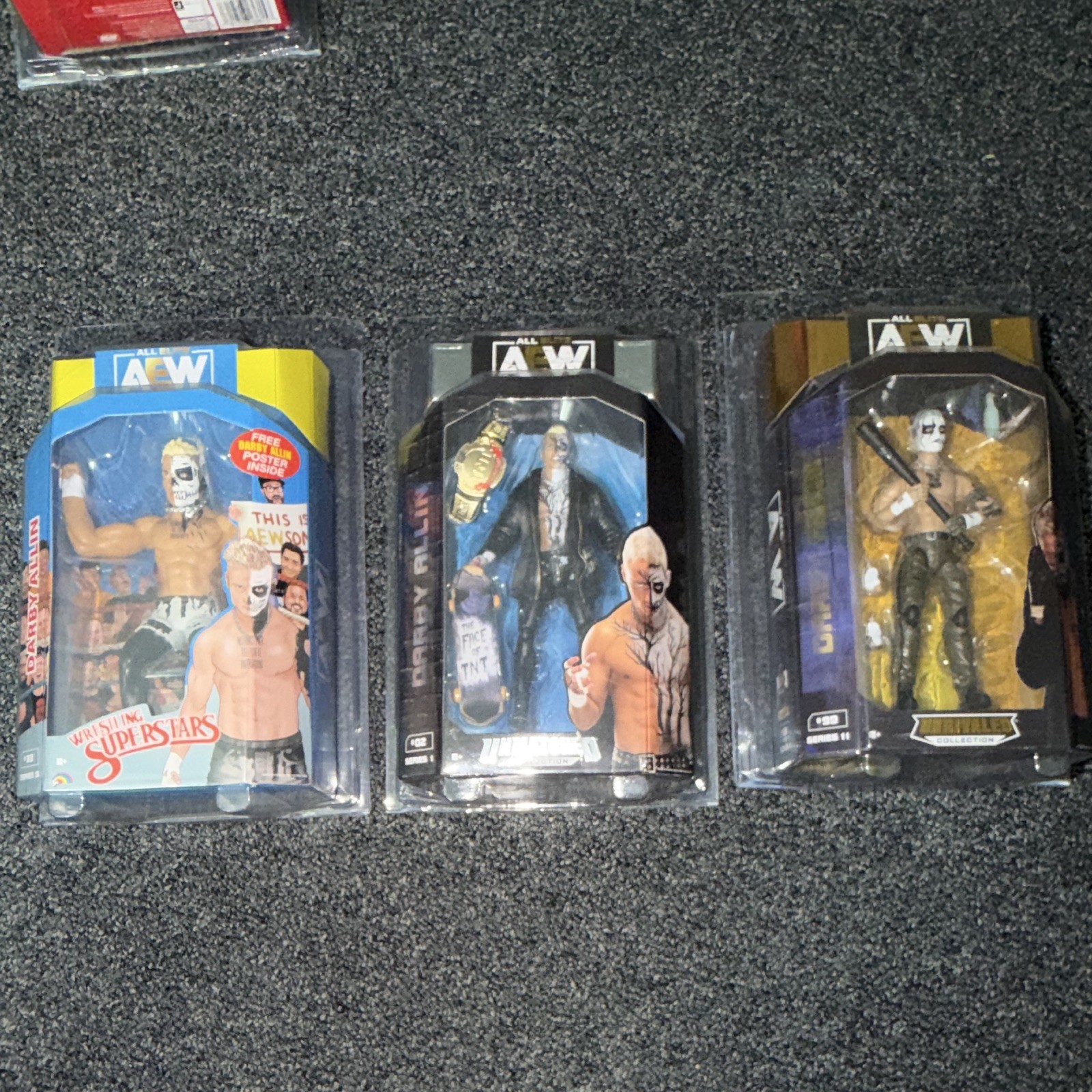 AEW Darby Allin 3-Figure MOC Mixed Lot Collector Edition Plastic #33 #02 #99