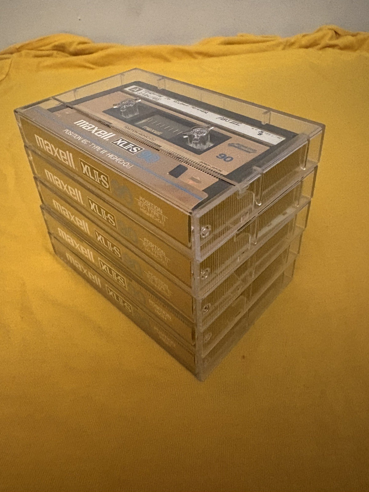 Lot of 5 Maxell XLII-S 90 Cassette Tapes Jazz Recordings Tested Working