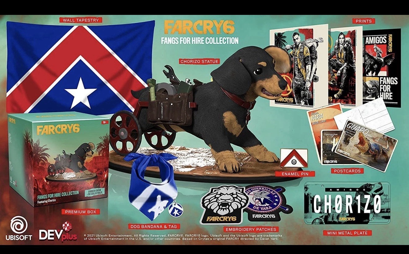 Far Cry 6 Fangs For Hire Collectors Edition Chorizo Statue Ubisoft No Game