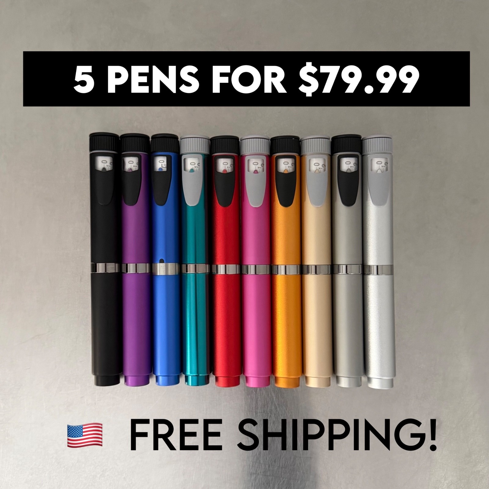 V2 Reusable Magic Pep Pen Peptides 5 Pen Set