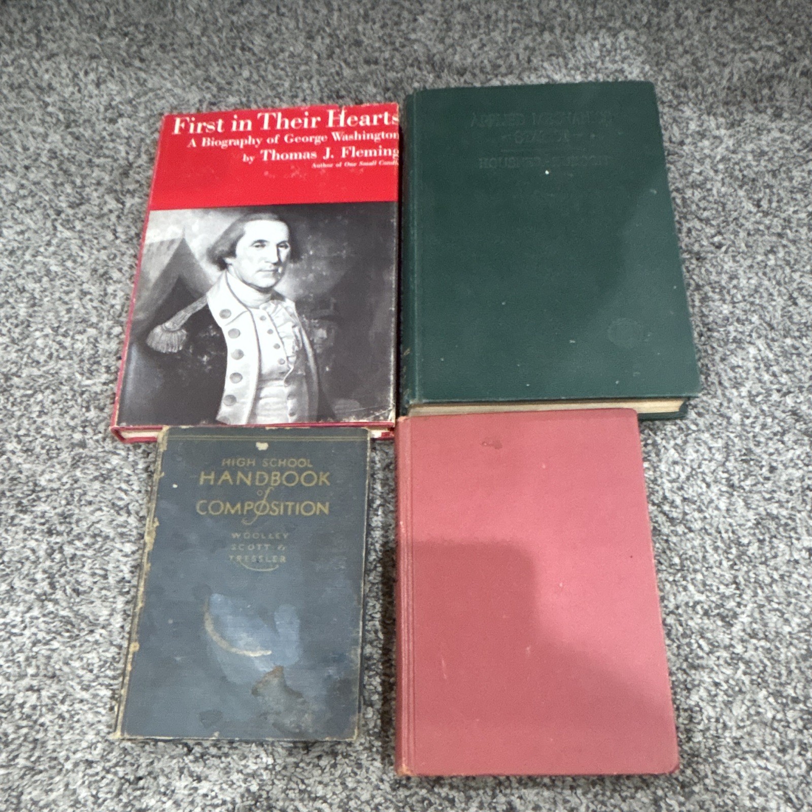 Multiple vintage books in acceptable condition and valuable information 
