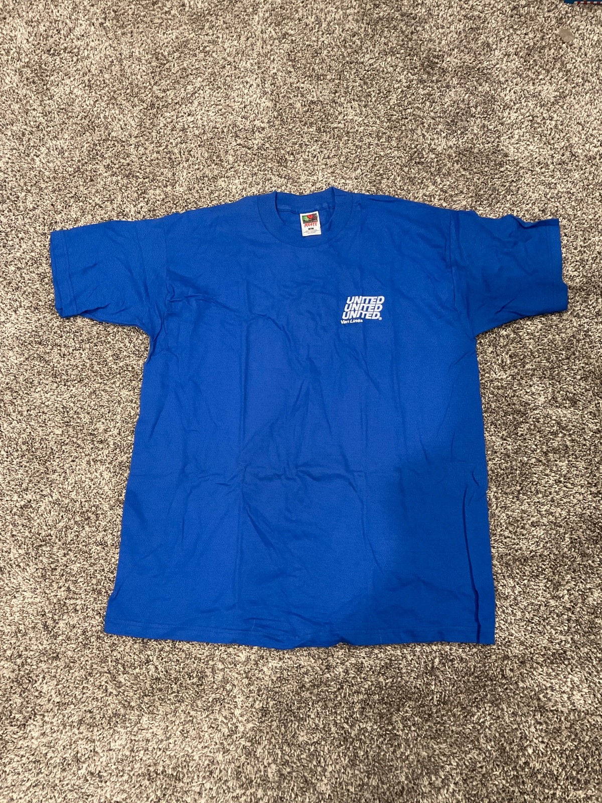 United Van Lines Blue T-Shirt (X-Large) Fruit of the Loom 100% Cotton