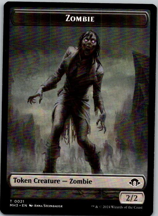 Zombie // Plant Double-Sided Token Modern Horizons III MTG
