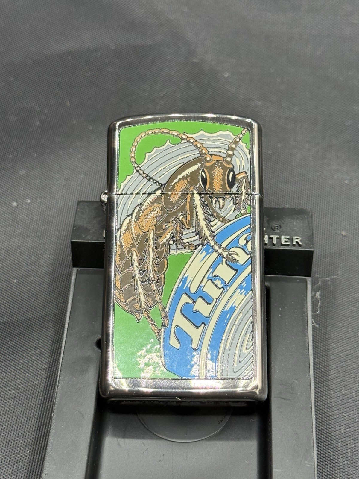 Zippo LIGHTER BARRETT SMYTHE RORCH BURNISHED AGE 1994 NEW Slim Zippo LIGHTER BARRETT SMYTHE RORCH BURNISHED AGE 1994 NEW Slim