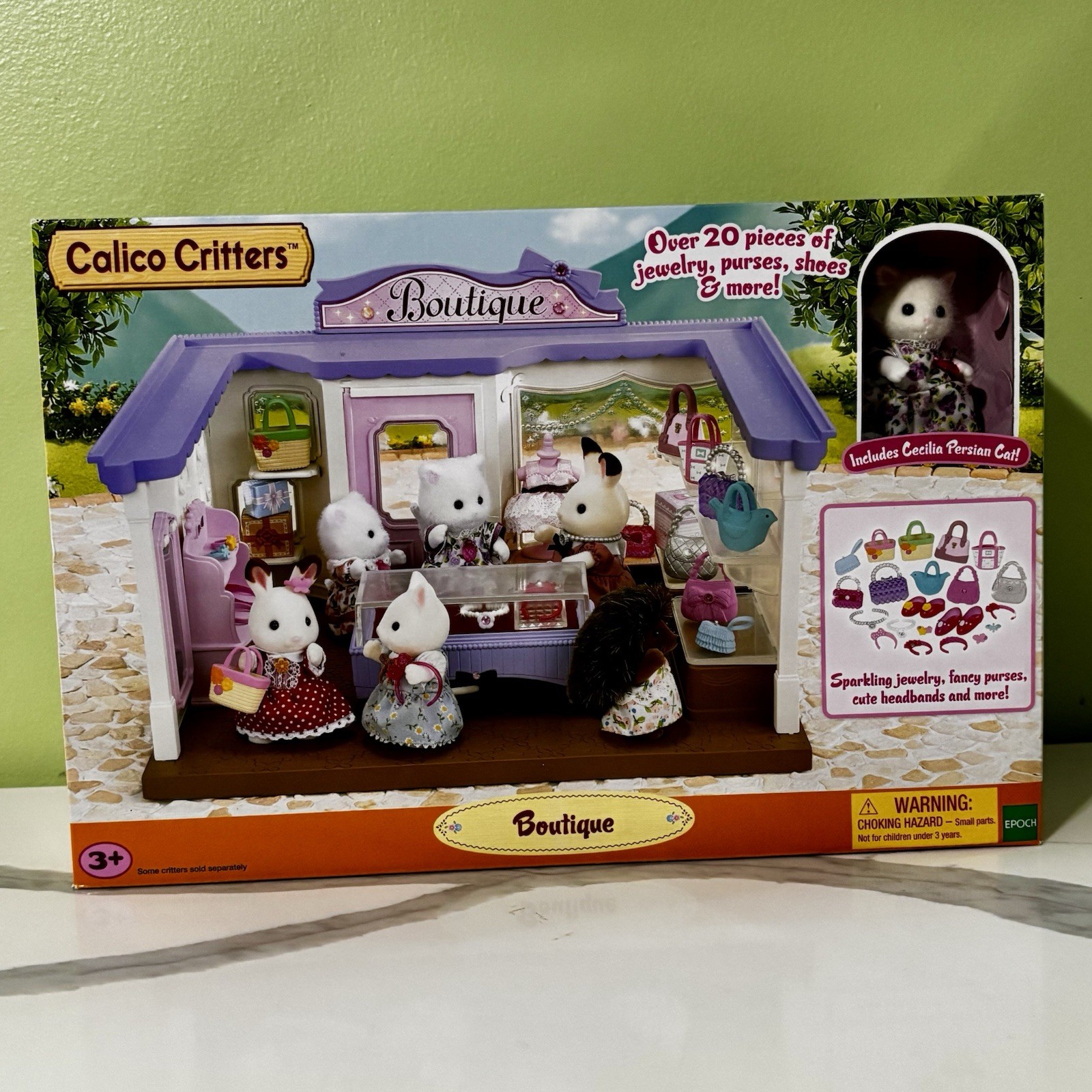 Calico Critters Boutique Set CC1720 Factory Sealed Retired 2016- RARE- HTF- NIB