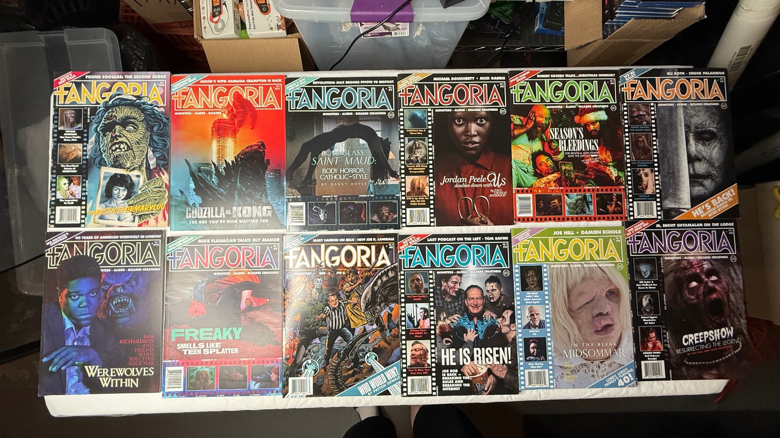 Fangoria Vol 2 Lot of 12 Magazines #1, 2, 3, 4, 5, 6, 7, 8, 9, 10, 11, 12