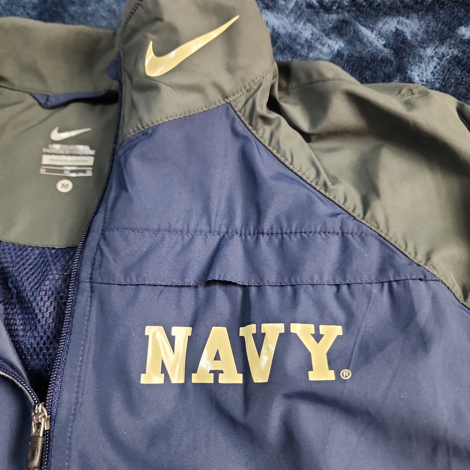 Nike Navy Midshipmen Armed Forces Bowl Team Issued Jacket Mens Medium Blue Nike Navy Midshipmen Armed Forces Bowl Team Issued Jacket Mens Medium Blue