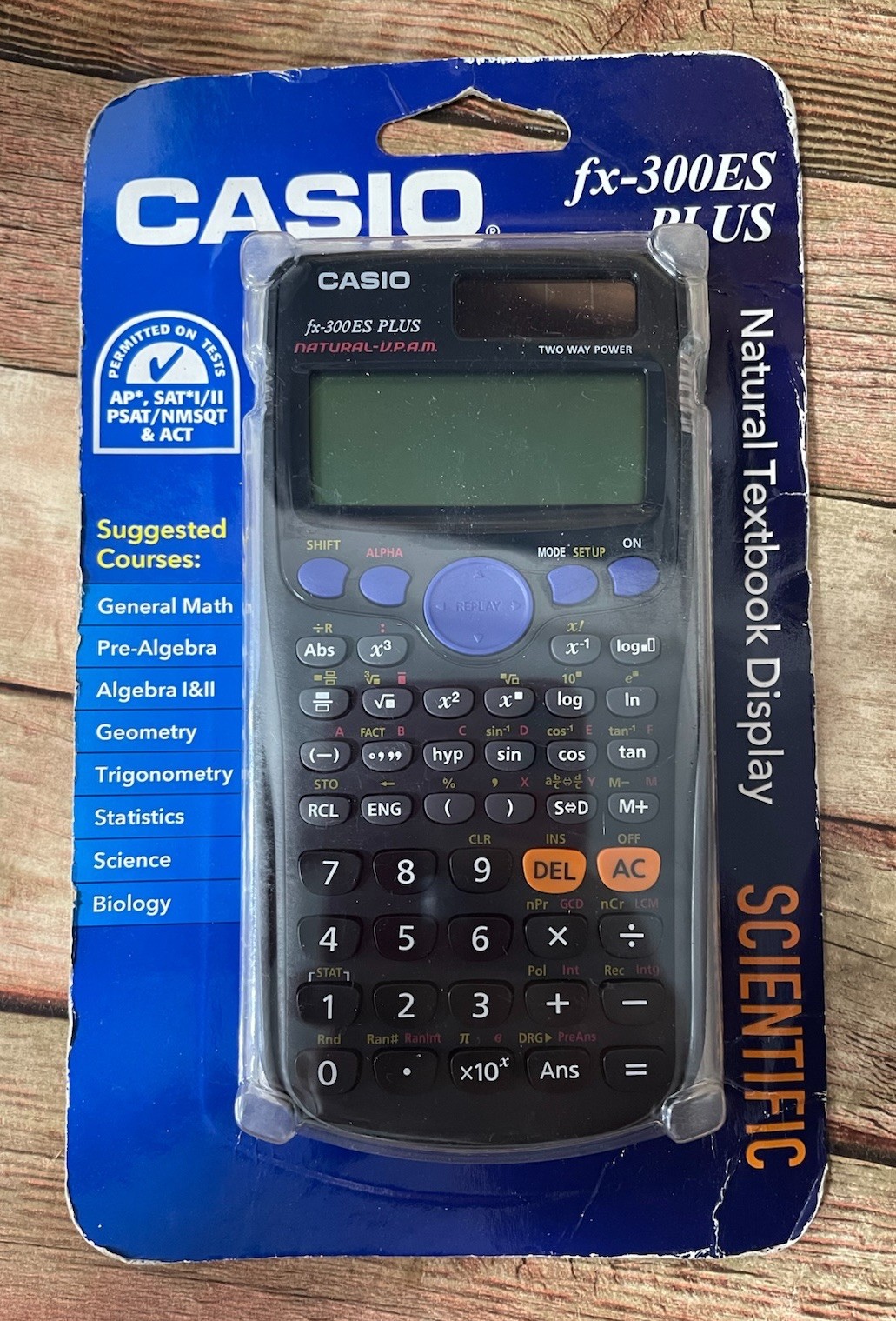 Casio fx-300ES PLUS Scientific Calculator: Natural Textbook Display. In Black Casio fx-300ES PLUS Scientific Calculator: Natural Textbook Display. In Black