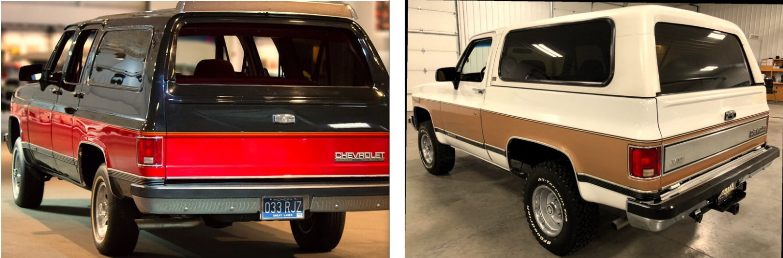 1989 1990 1991 Chevrolet GMC Truck Blazer Jimmy Suburban Stripes 3-Band Mid Body