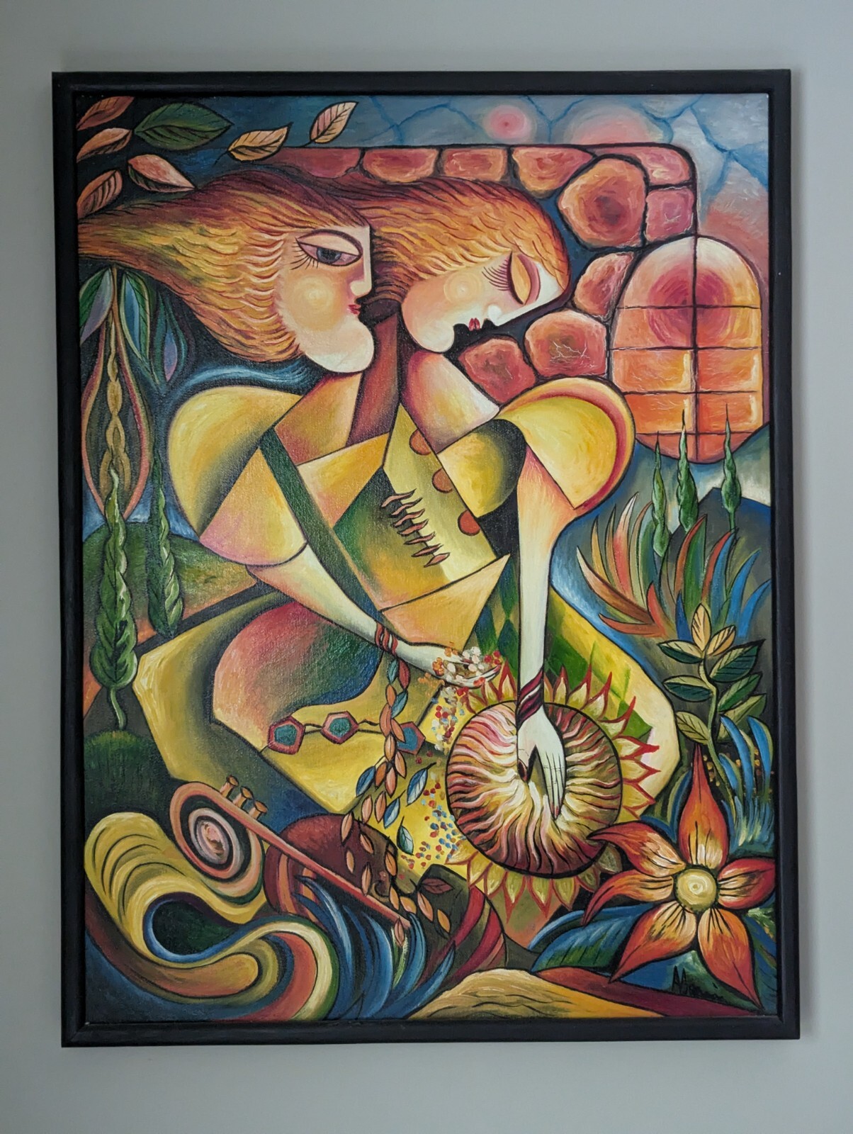 Abstract Acrylic Painting - Unknown Artist 
