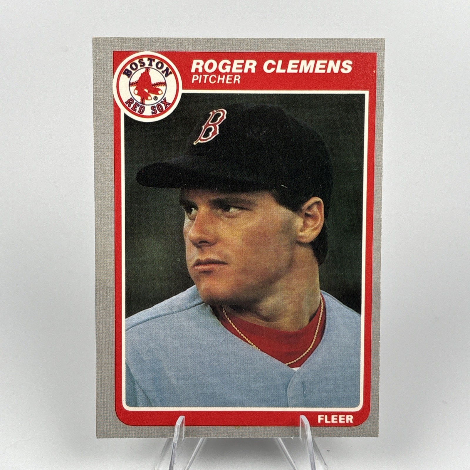 1985 Fleer #155 Roger Clemens Rookie Card RC Red Sox