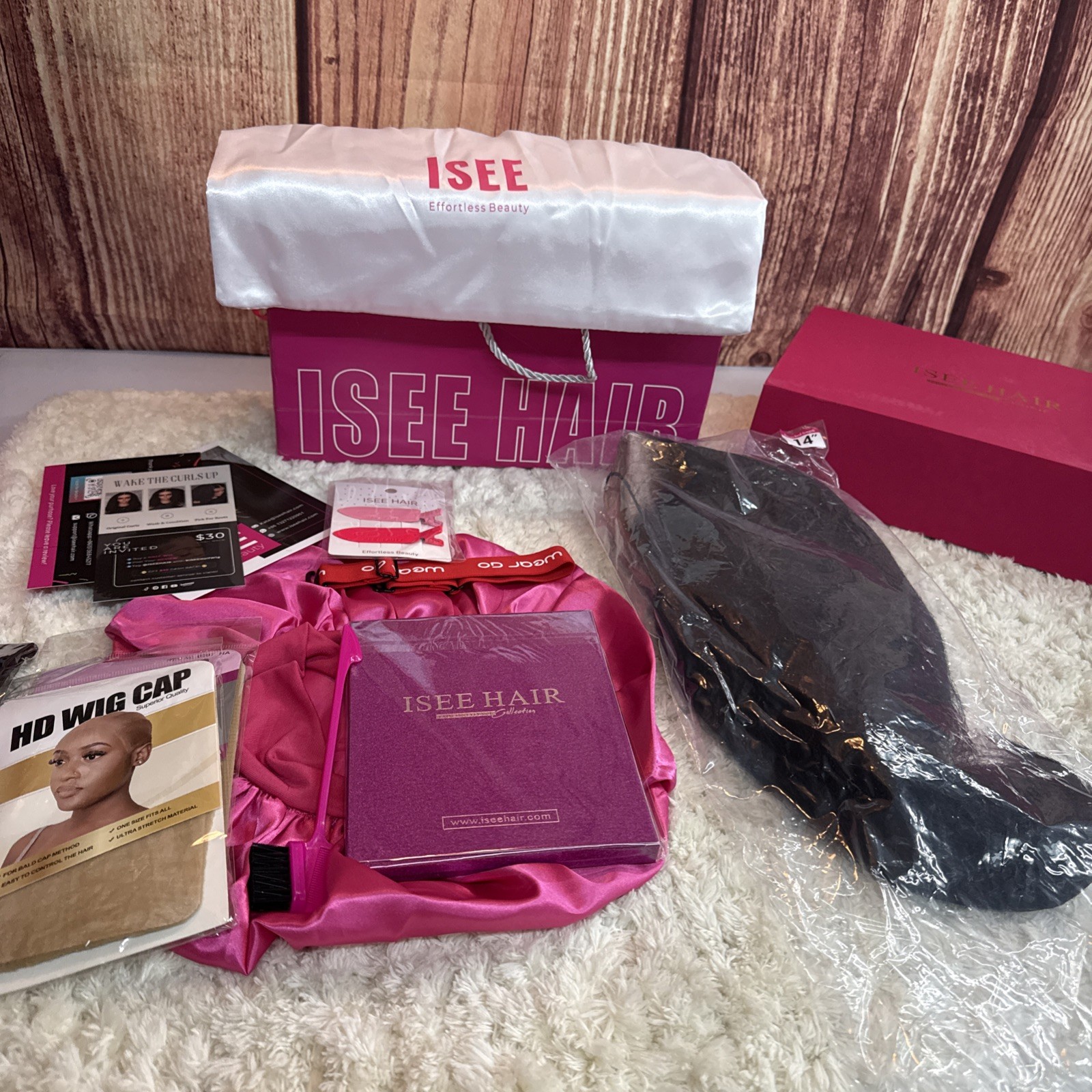 Isee Hair Princess Luxury Hair Collection 14” Stretched Straight Black Wig New 