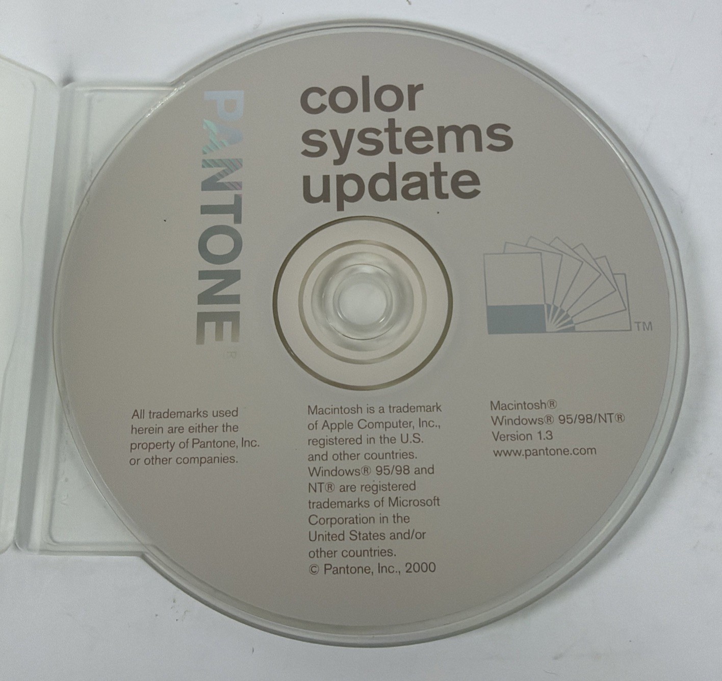 Pantone Color Systems Update CD Software For Windows & Mac - 2000