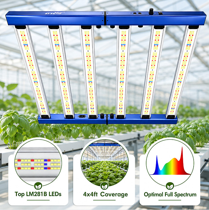 Commercial Grade 4000W Spider LED Full Spectrum Grow Light High Yield Plant Lamp