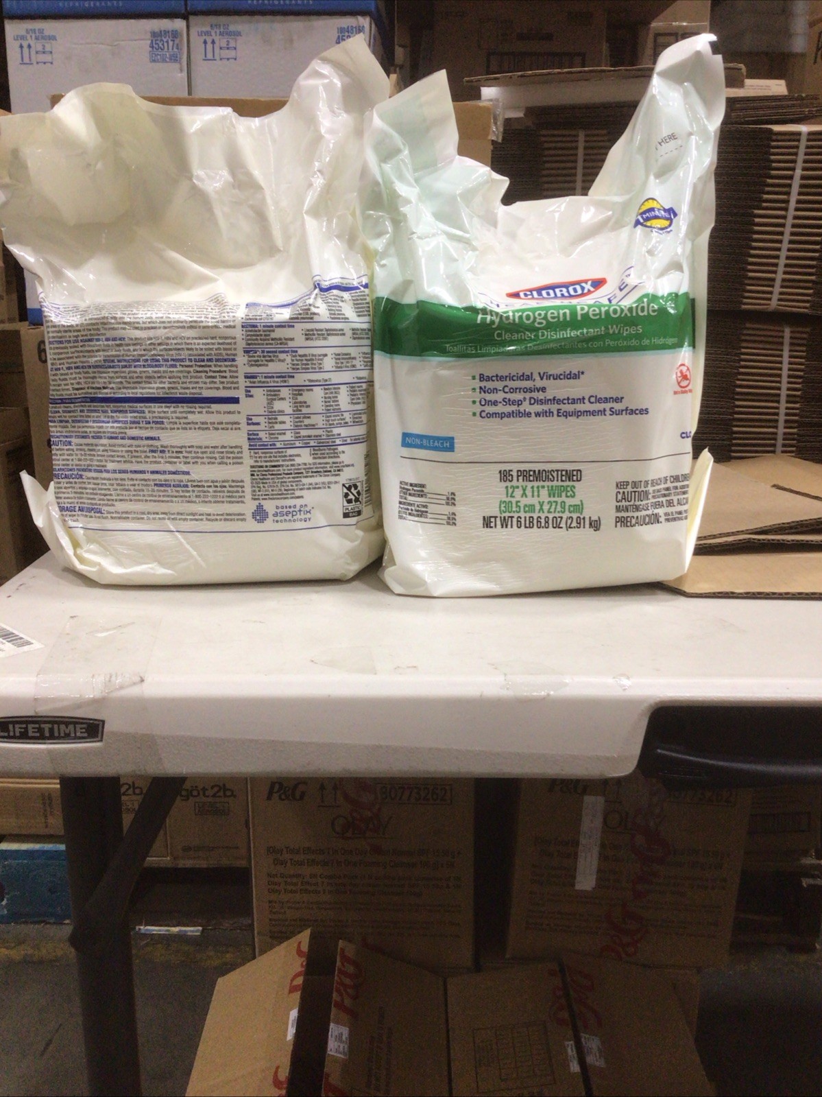 2 X 185 Clorox Healthcare Hydrogen Peroxide Disinfectant Wipes 05/25 Date 2 X 185 Clorox Healthcare Hydrogen Peroxide Disinfectant Wipes 05/25 Date