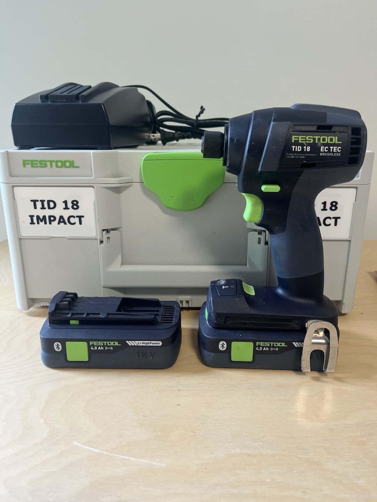 Festool TID 18 HPC 4.0 I-Plus Impact Driver Kit 2 Batteries Systainer 576480