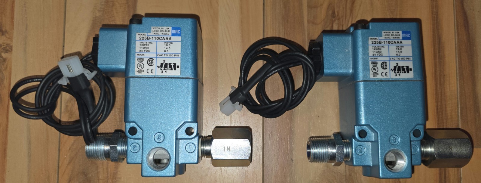 MAC 200 Series 225B-111CAAA DC24V Solenoid Operated 3-way Poppet Valve MAC 200 Series 225B-111CAAA DC24V Solenoid Operated 3-way Poppet Valve