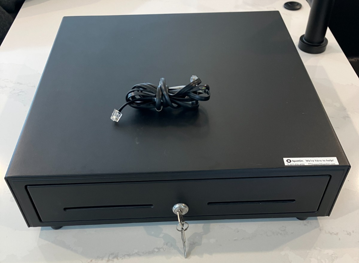 APG Cash Drawer 16x16 5 bill 5 coin with 2 keys made for SpotOn POS APG Cash Drawer 16x16 5 bill 5 coin with 2 keys made for SpotOn POS