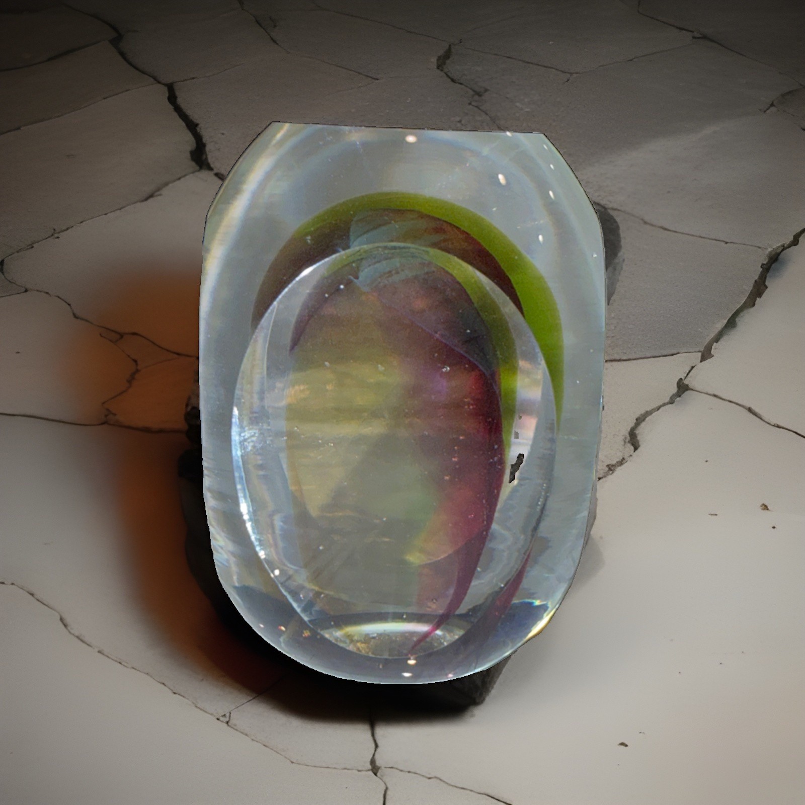 Signed Alessandro Moretti Murano/Pilgrim Sommerso Art Glass Paperweight 2.5”Vase Signed Alessandro Moretti Murano/Pilgrim Sommerso Art Glass Paperweight 2.5”Vase