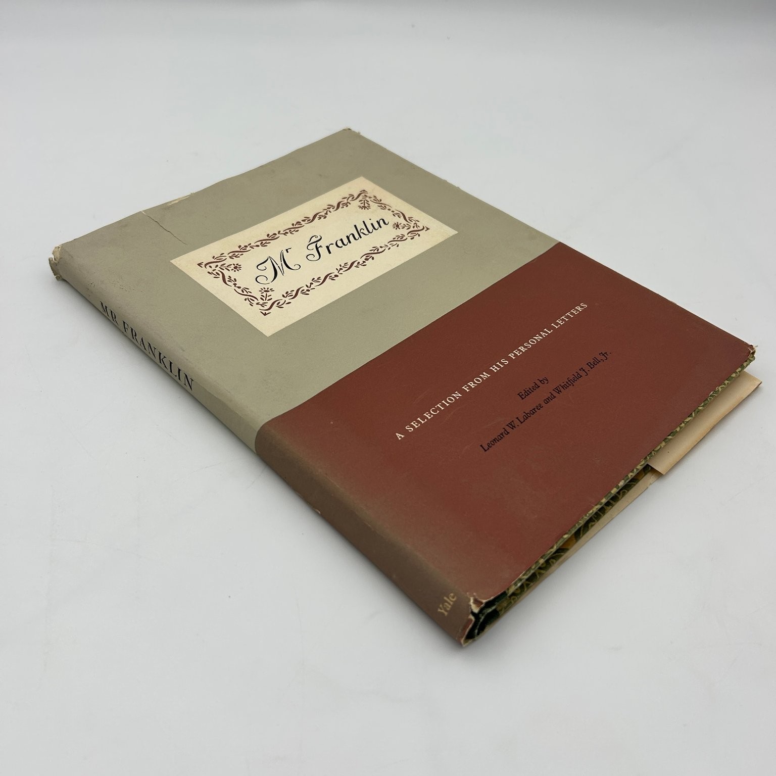 Mr. Franklin Benjamin Franklin Letters 1956 Yale University Press Biography