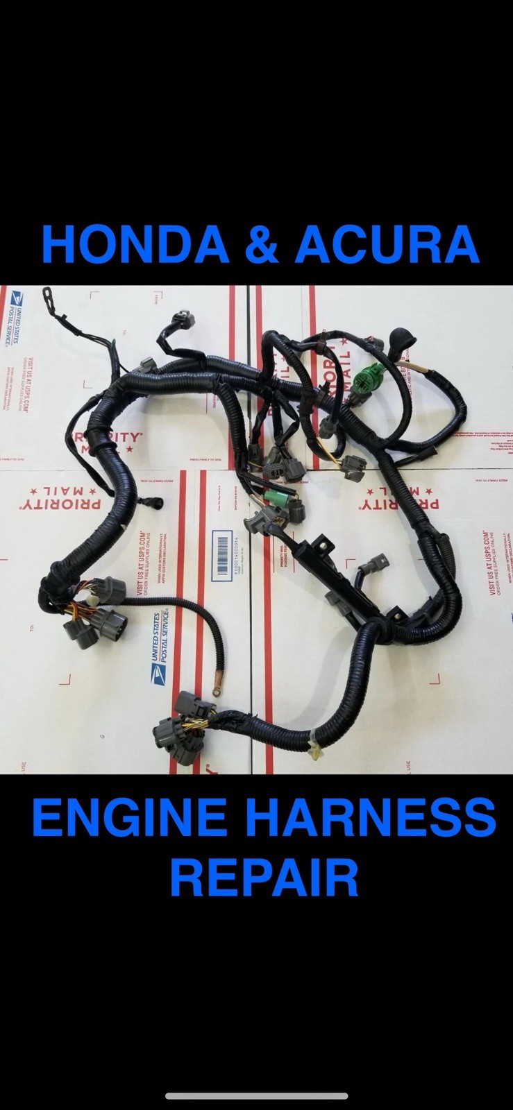 OBD1 Honda Acura Engine Harness Repair. For 92-95 Civic Del Sol 94-95 Integra