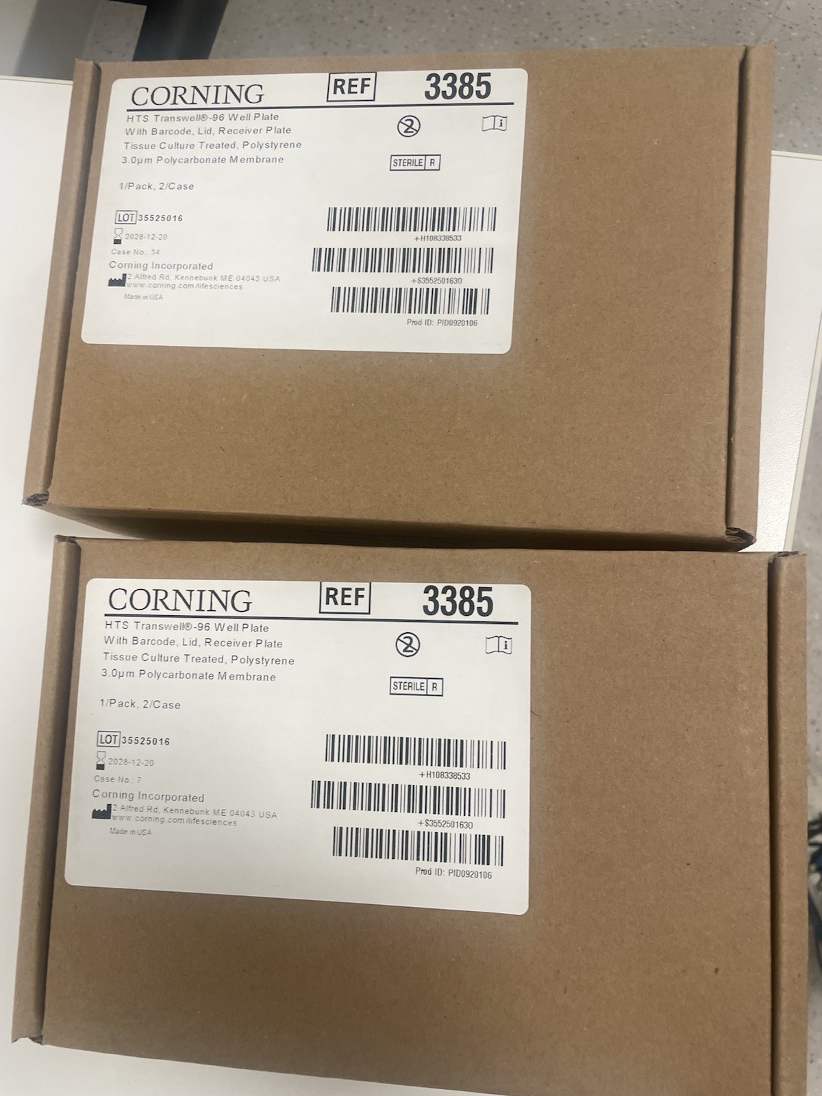 Corning REF 3385 HTS Transwell 96 Permeable Support With 3.0µm Pore Lot 2 PKS