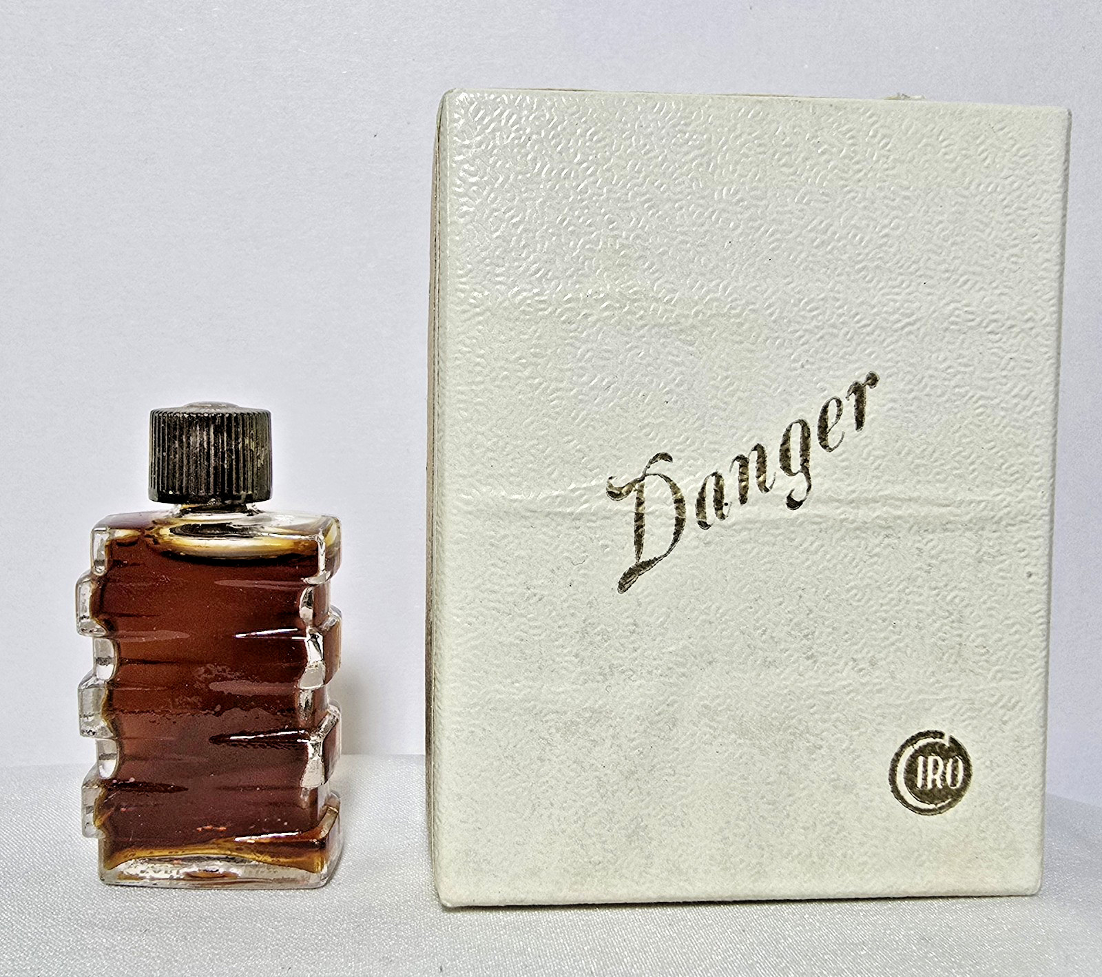 Vintage Ciro Danger Parfum Baccarat Perfume Bottle 1938 Art Deco Boxed