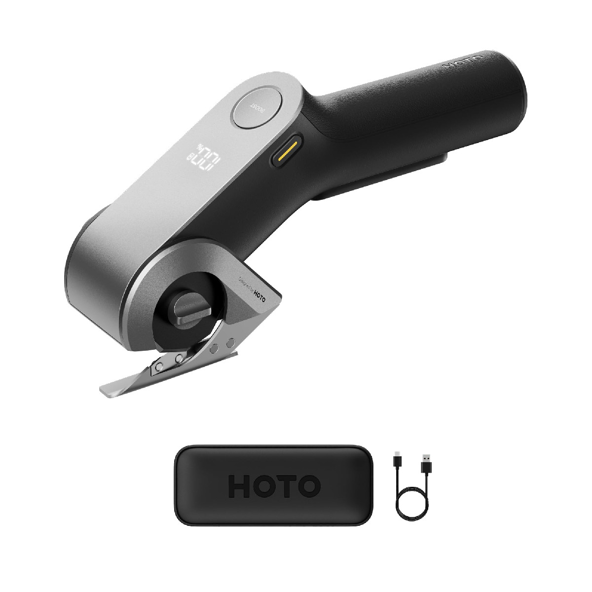 Hoto Edgeflow Cordless Electric Scissors Titanium Blade Led Display