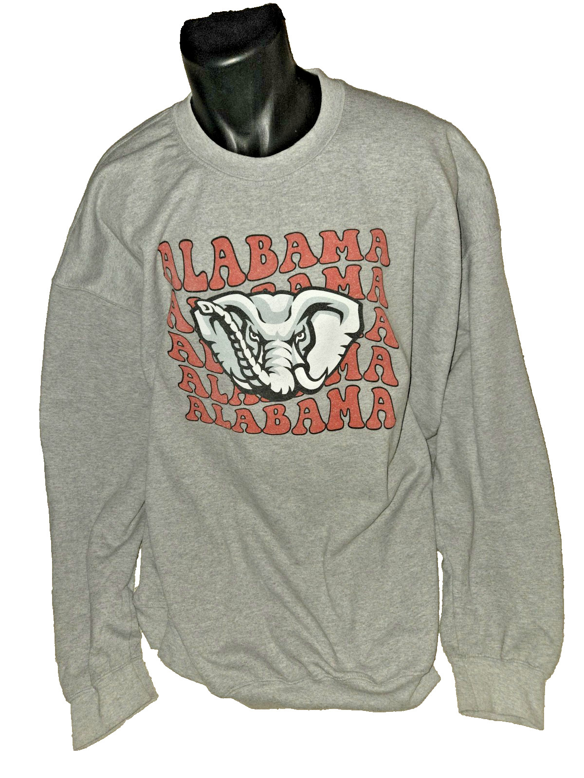 Vintage Alabama Crimson Tide Gildan Sweatshirt Men\'s 5XL Gray Elephant Logo