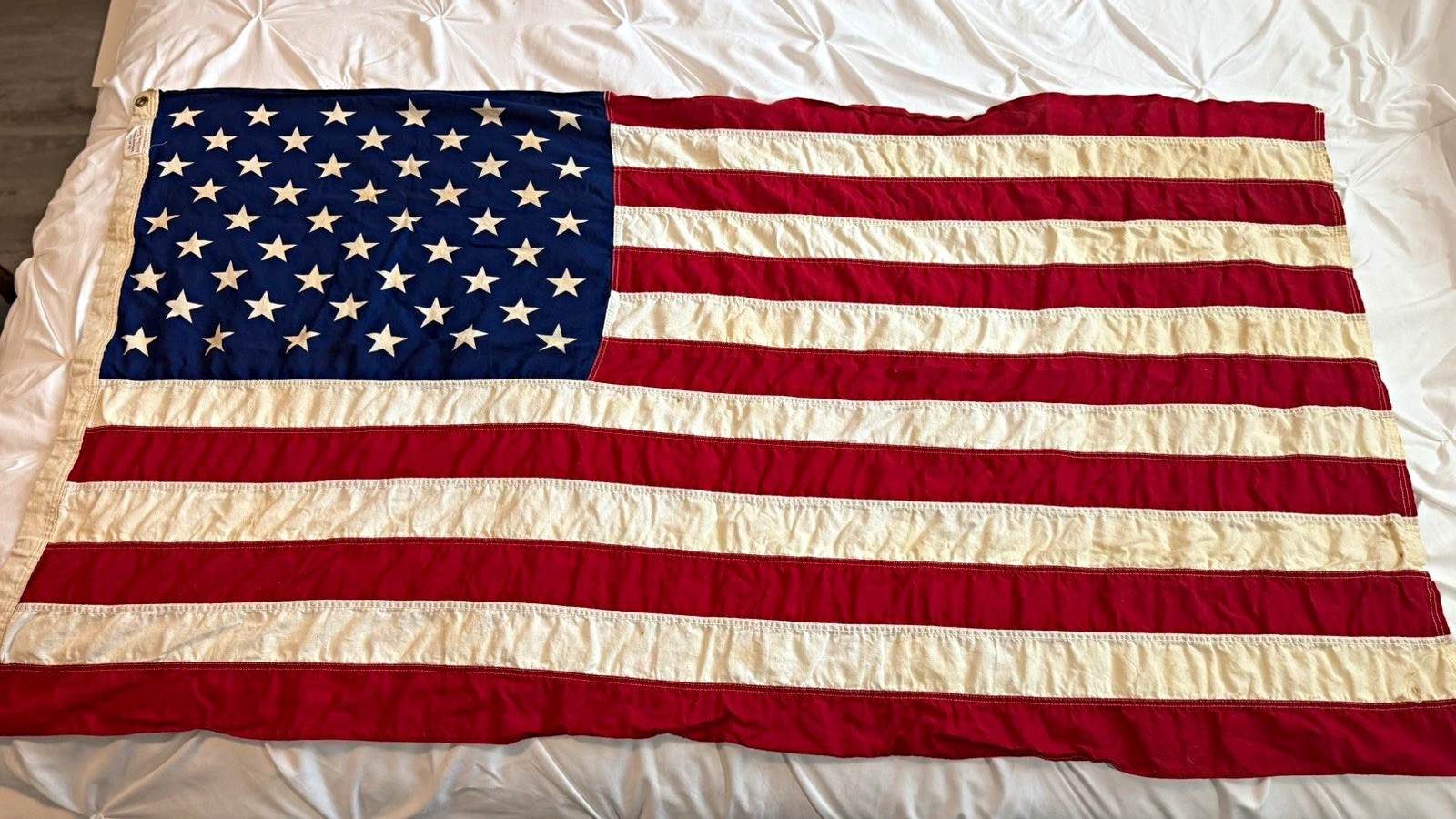 Vintage Valley Forge Flag Co 3x5 American Flag 50 Star 100% Cotton Sewn Stripes
