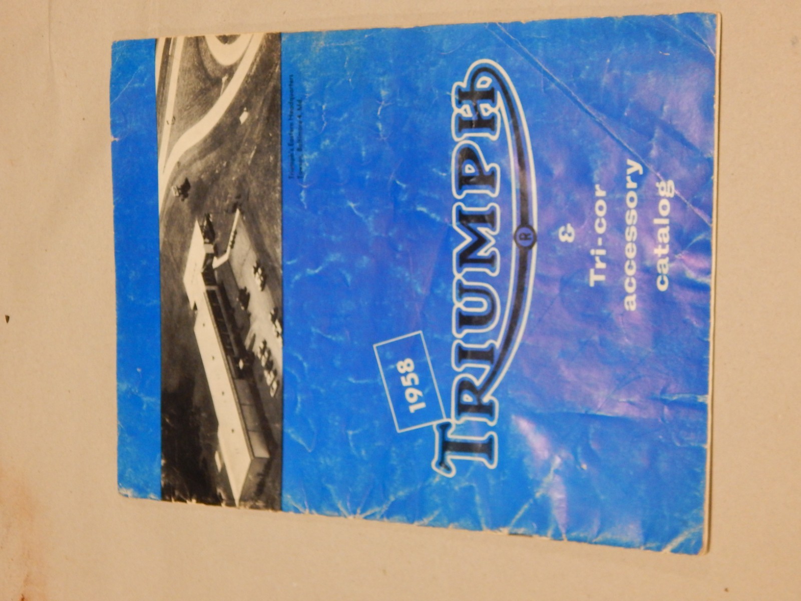 1958 TRIUMPH FULL LINE TRICOR ACCESSORY CATALOG RACING PRE UNIT CUB DELTA AMAL