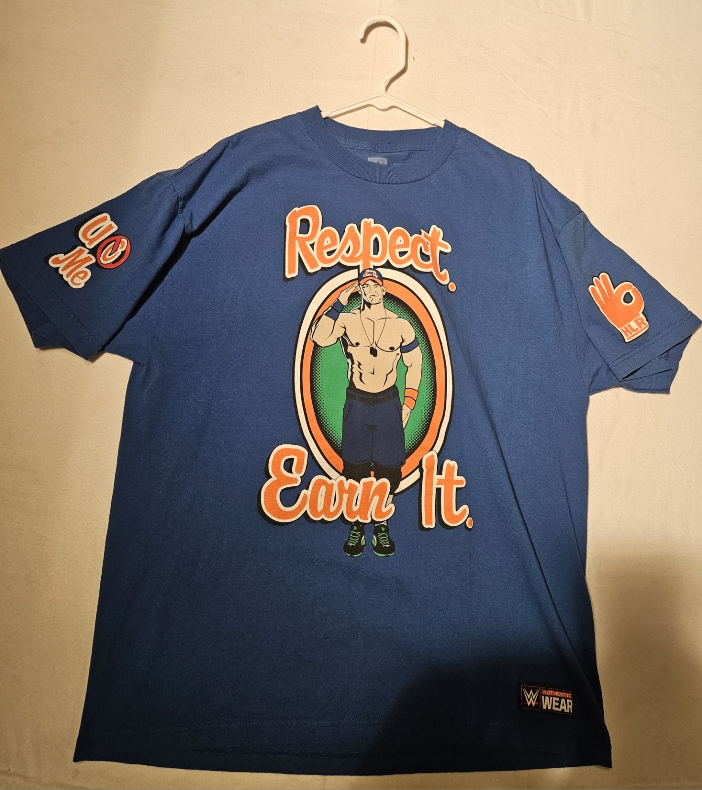 WWE Authentic John Cena Respect Earn It T-Shirt Adult Large