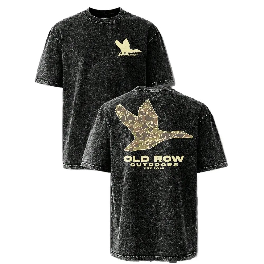 Old Row Outdoors Camo Duck Vintage Washed T-Shirt – Waterfowl Hunting Graphic Te Old Row Outdoors Camo Duck Vintage Washed T-Shirt – Waterfowl Hunting Graphic Te
