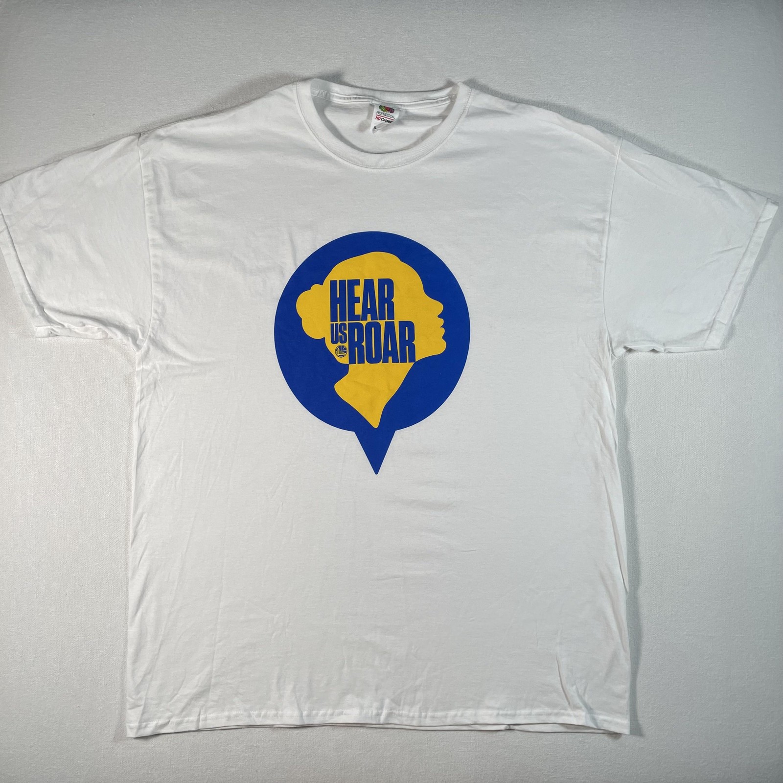 Golden State Warriors Shirt Mens XL White SGA Hear Us Roar Women Empowerment Day