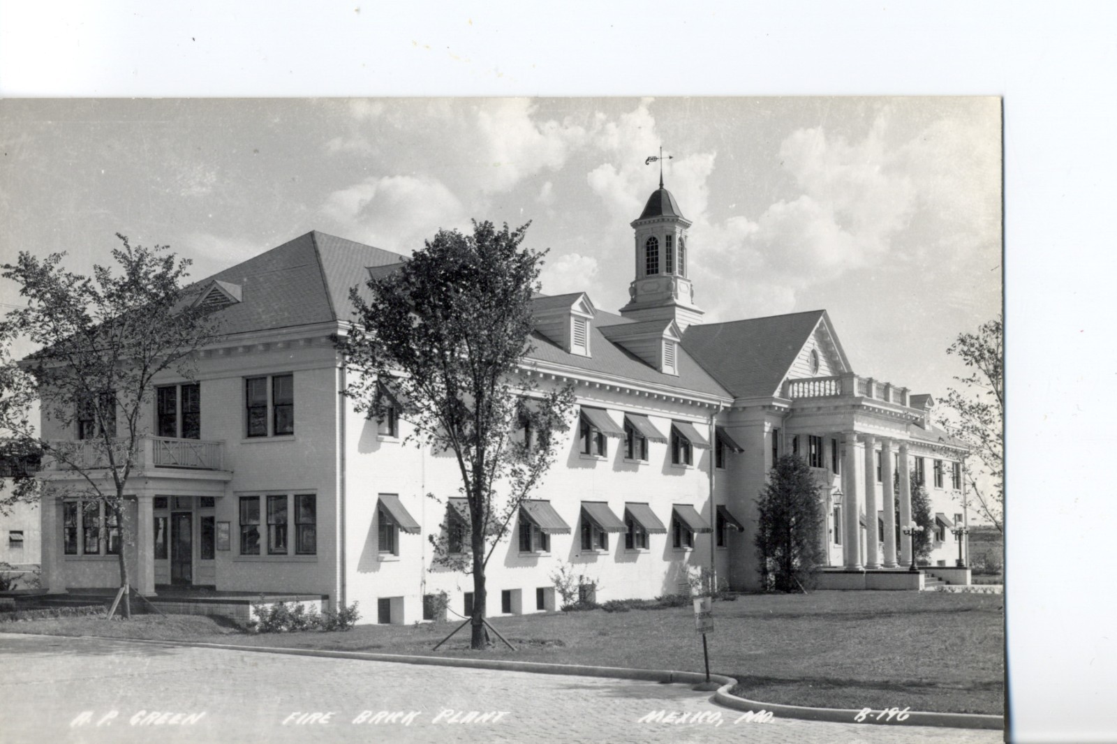 Fire Brick Plant, A.P. Green, Mexico, Mo. Missouri Real Photo Postcard